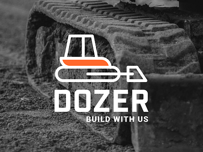 Dozer | Logo Design adobe illustrator banner branding brend building business company construction design dozer graphic design identity logo logoflat logotyp logotypes special equipment symbol typography vector