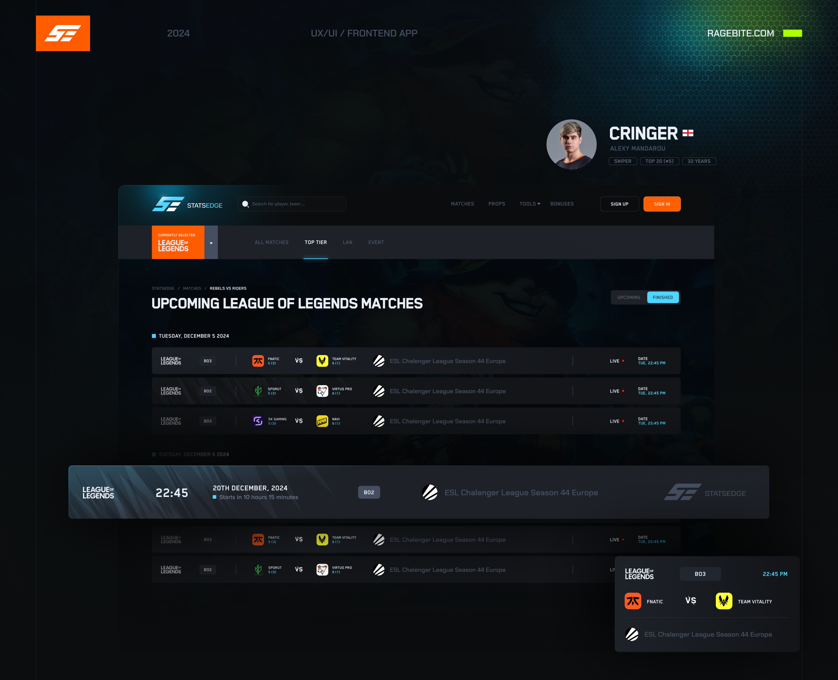 Example of Gaming Platform Design