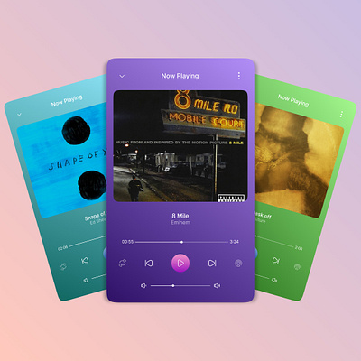 music player branding consept figma graphic design music ui ux