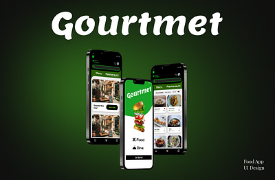 Gourmet Food and Reservation App UI Design app design food app ui ui design