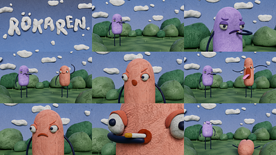 RÖKAREN - Stills 3d 3d animation 3d model animation character animation maya