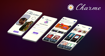 Charme Beauty App | UI Design app design beauty app ui ui design user interface