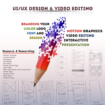 UI/UX Design, Video Editing 3d animation app graphic design interactive presentation motion graphics ui uiux uiux design ux video editing video edting