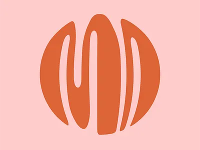 Mental Notes Shop Monogram brand identity branding custom type logomark monogram design typo typograohy wavy type