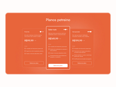 Petreino | UX / UI Design design dog landingpage plans section ui ux web