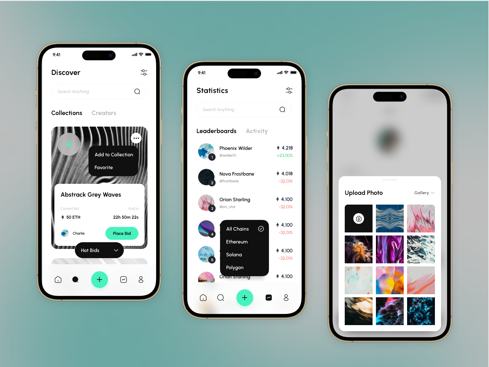 NFT Mobile App UI UX Design by Naya for Groovy Minx on Dribbble