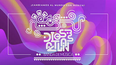 Banda de Música Dioses Aztlán adobe illustrator branding illustration logo