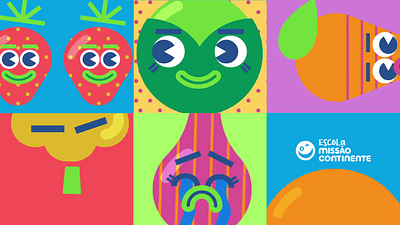EMC - new happy characters animation character design emojis emotion escola missão continente happy illustration