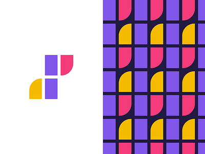 PP logo exploration branding concept design exploration icon logo modern pattern vector