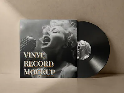 Free Vinyl Record Mockup PSD design free free mockup freebies mockup mockup design mockup psd product design psd mockup record vinyl