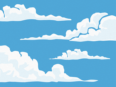 Amongst the Clouds billowing blue calm clouds cloudy creative cumulus graphic design illustration illustrator inspiring outside sky vector