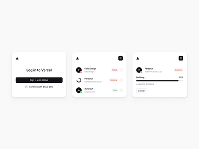 Vercel Applets design system figma interface light ui ux vercel