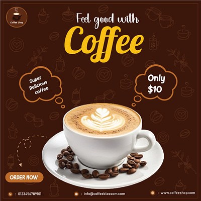 Coffee Social Media post adobe illustrator adobe photoshop coffee post design coffee social media post design logo post