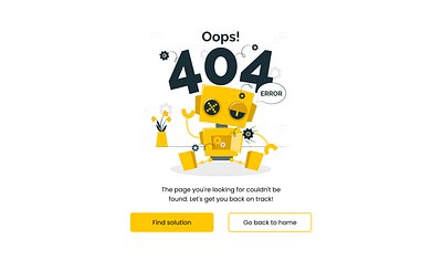Design Challenge #8: 404 ERROR figma graphic design ui