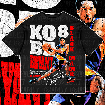 Kobe Bryant Vintage Rap Tee Bootleg Design bootleg bootleg design bootleg tshirt branding design graphic design illustration kobe bryant nba rap tee ui