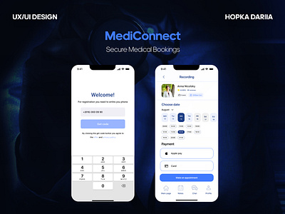 MediConnect Online Doctor Appointment Mobile App Design healthy medical mobile app mobile app design ui ux design uxui design