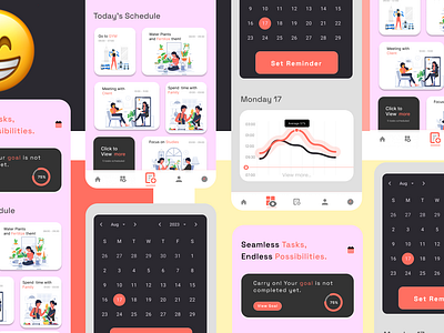 Schedule Tracking app beautiful design schedule schedule tracker smart design smart work ui ui ux ux