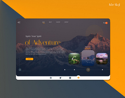 Travel Website Design | Trave adventure app app design graphic design travel travel website ui uiux ux web web design website website design