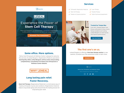 Regenerative Medicine HTML Eblast branding digital design email marketing html eblast