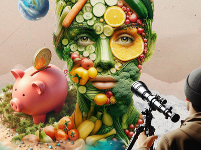 Natural food consumer, tourism tax and extraterrestrial life. collage collageart collageartist collageillustration design digitalcollage editorial editorialcollage editorialdesign editorialillustration graphicdesign illustration montage photomontage
