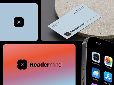 Readermind - Brand identity art direction articles blog brand guidelines brand identity branding graphic design ios ios app logo logo design medium reading stories ui ux visual language