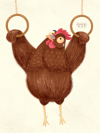 Isa Brown Chicken for marathon "Chicktember" character design children book illustration children illustration digital art digital drawing digital illustration illustration illustrator procreate
