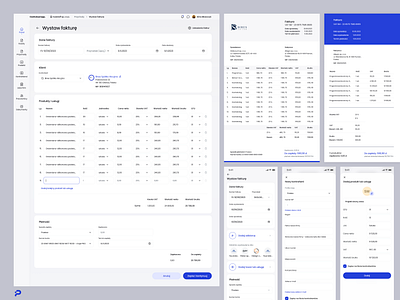 Issue an invoice in Cashcloud app 2024 accounting app branding finance grid invoice landing page mobile responsive design ui ux web website