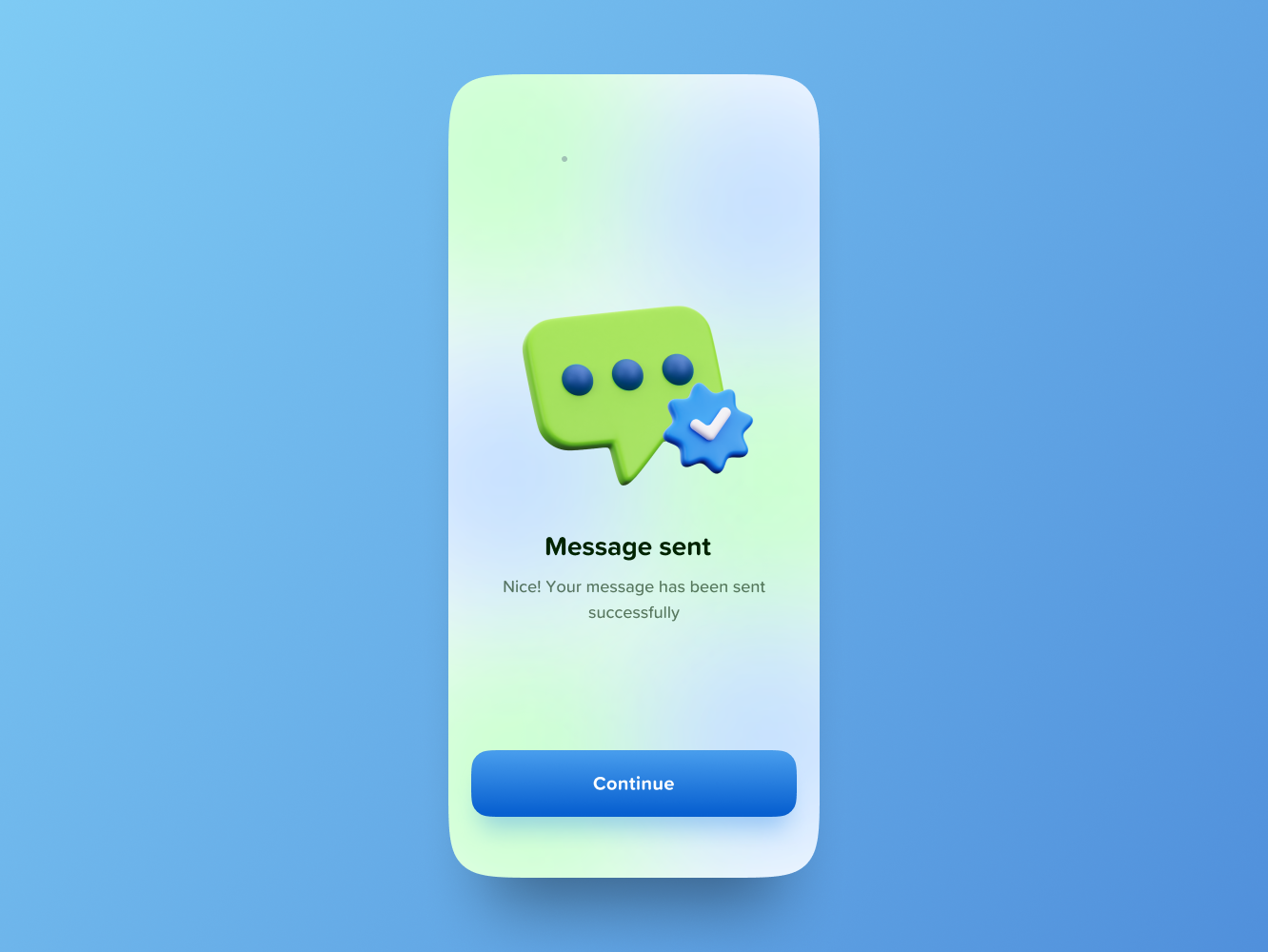 Success Message - UI Design by Gean Ribeiro on Dribbble
