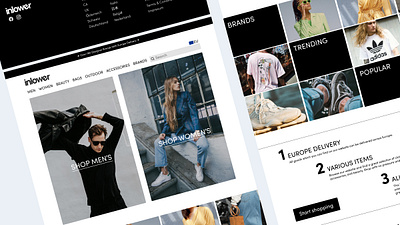 E-Commerce Clothing Store clothing clothing store design e commerce ecommerce landing page store ui uiux web design