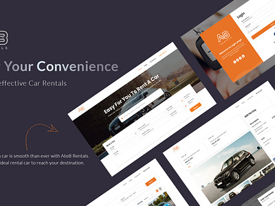 Car Rentals branding car rental design figma graphic design javascript logo mobile responsive photosho ui webdevelopment website development