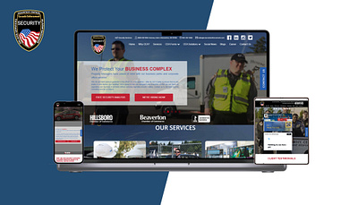 Security Agency Website branding design figma graphic design logo mobile responsive photoshop ui webdevelopment website development