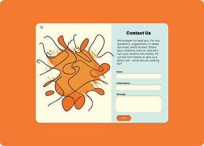 #028 #UIX101 challenge completed. #028 #dailyui 28 contact daily design figma illustration interface message ui uiux uix101 ux