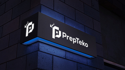 PrepTeko Agency Logo business company graphic icon letter logo logodesign logodesigner logotype modern p software t tech technology
