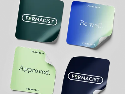 Formacist Brand Collateral brand branding collateral design gradient health icon logo mental watercolor wellness