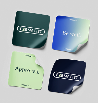 Formacist Brand Collateral brand branding collateral design gradient health icon logo mental watercolor wellness