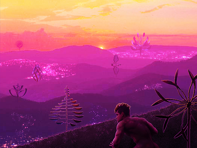 ✨ animation boy design gay gif graphic design hills horizon kinetic sculpture landscape motion graphics nature optical illusion photoshop pink purple queer sunrise sunset wind spinner