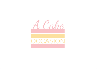 A Cake Occasion branding design graphic design logo vector
