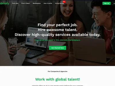 Jobmofy Visual Identity & Web Design branding design graphic design graphicdesign job jobs marketplace ui ux web web design website