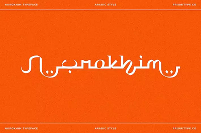Nurokhim Font arabic branding design fonts graphic design ramadhan ui