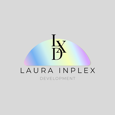 Laura Inplex Development Logo- Holographic Logo aesthetic logo brand branding branding logo classic style logo colorful logo contruction logo designing dribbble logo graphic design holographic logo logo new logo trends in logo ui