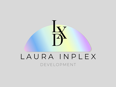 Laura Inplex Development Logo- Holographic Logo aesthetic logo brand branding branding logo classic style logo colorful logo contruction logo designing dribbble logo graphic design holographic logo logo new logo trends in logo ui