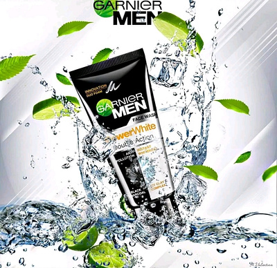 Men face wash branding graphic design