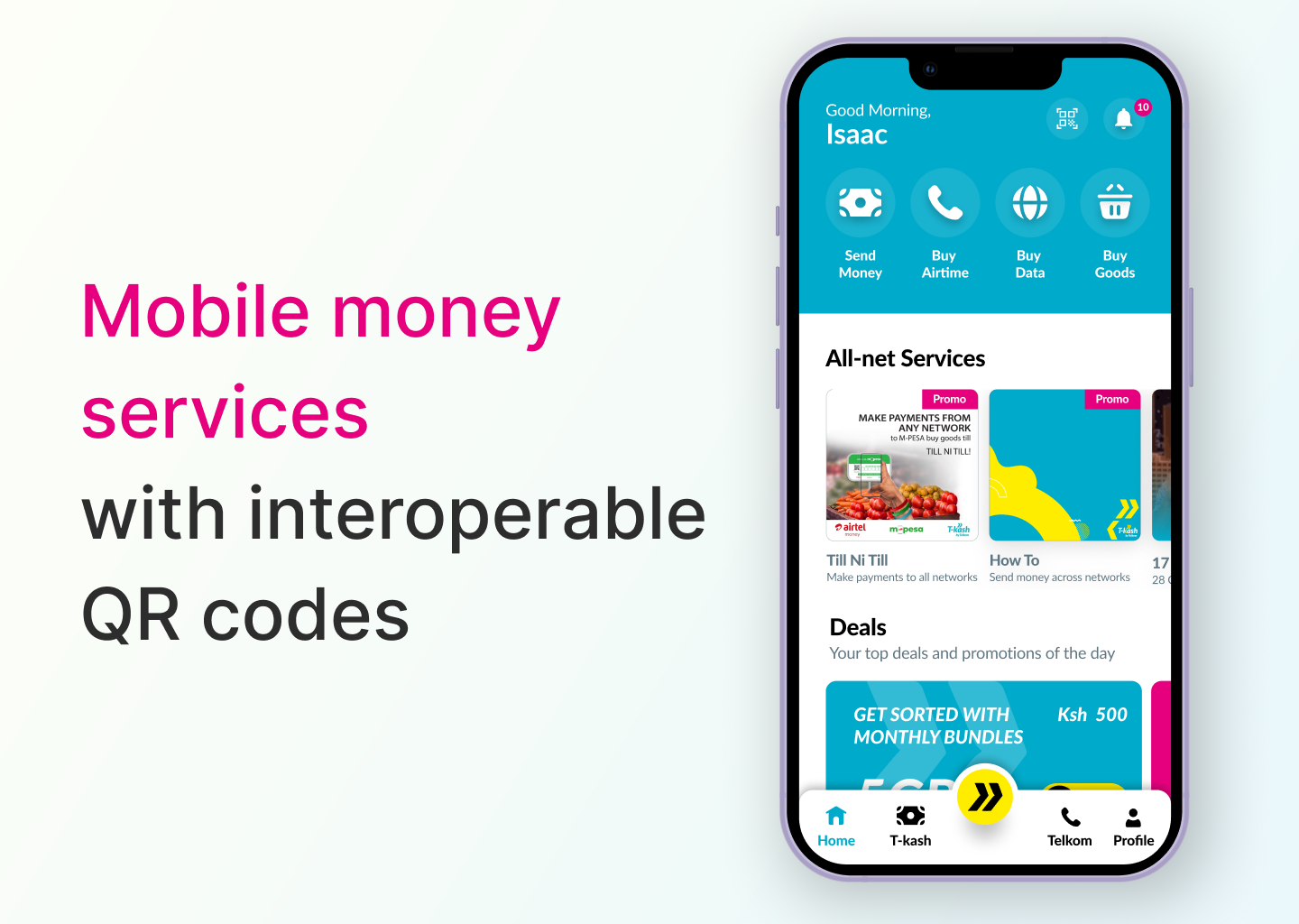 Interoperable QR Code ui