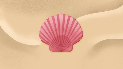 Motion Graphics: Pink Seashell Beach animation emo fan motion graphics music