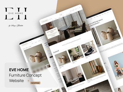 Furniture Website UI UX Design design high fidelity design home page design landing page mobile app design mockup design ui ui design ux ux design website design