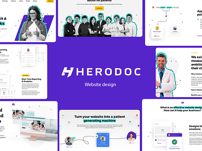 Herodoc - Clinic website design clean clinic design doctor photoshop ui webdesign website