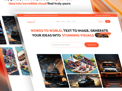 Imajinasi.AI✨ - AI Generative Image ai artificial intelligence design figma generativeart graphic design layoutdesign ui webdesign