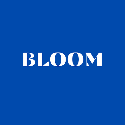 Bloom Logo aesthetic logo brand branding branding logo design designing graphic design illustration logo