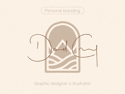 David Da Cruz . Personal branding (2024) brand brand mark branding desert dune graphic design logo logo design logotype personal branding personal identity sand sun visual identity