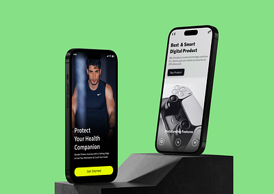 Digital Product Designs app controller game gym idea ios mockup product design